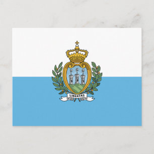 San Marino-flagga Vykort