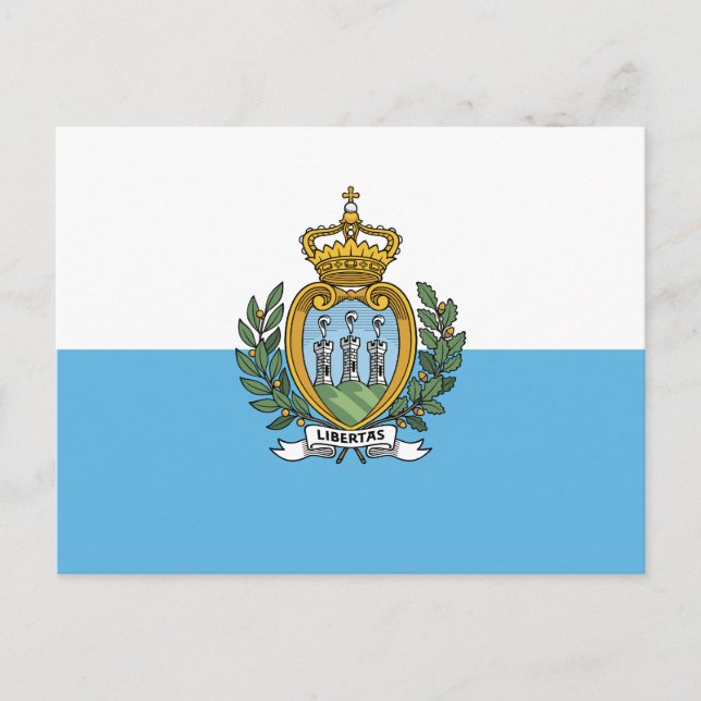 San Marino-flagga Vykort (Framsida)