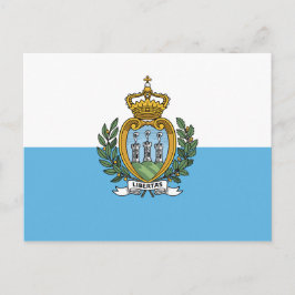 San Marino Flagga Vykort