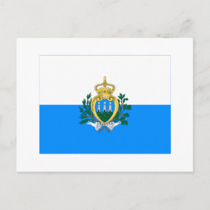 San Marino Flagga Vykort