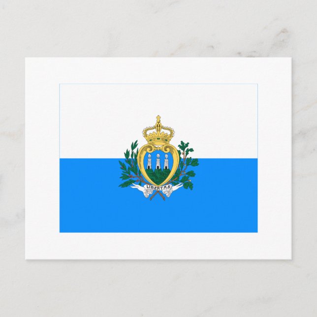 San Marino Flagga Vykort (Framsida)