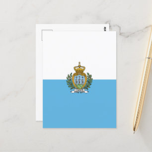 San-Marino flagga Vykort