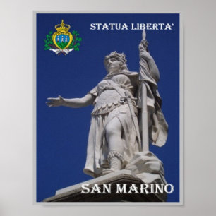 San Marino - Frihetsgudinnan - Poster