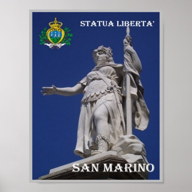 San Marino - Frihetsgudinnan - Poster (Framsidan)