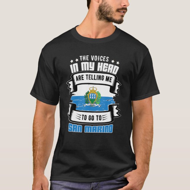 San Marino i mitt huvud T Shirt (Framsida)