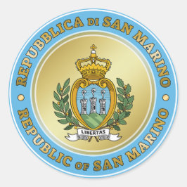 San Marino Jackar av Arm Runt Klistermärke