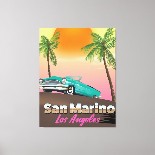 San Marino Los Angeles Canvastryck (Framsida)