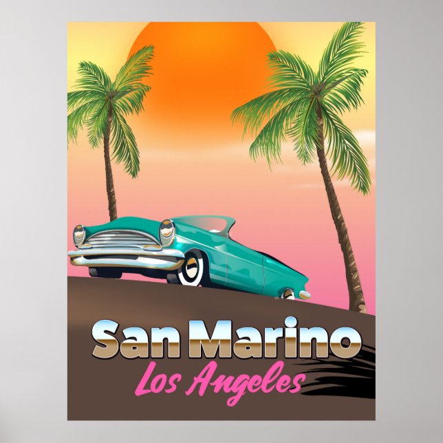 San Marino Los Angeles Poster (Framsidan)