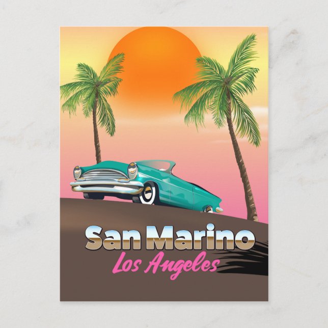 San Marino Los Angeles Vykort (Framsida)