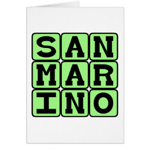 San Marino, Republiken i Europa Hälsningskort
