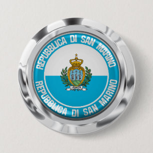 San Marino Round Emblem Knapp