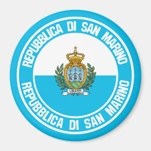 San Marino-rundans emblem Magnet