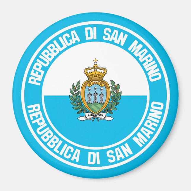 San Marino-rundans emblem Magnet (Framsidan)