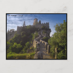 San Marino-slott, berikning - Italien Vykort