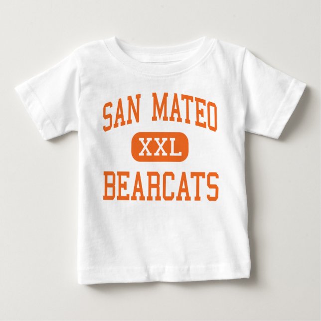 San Mateo - Bearcat - High - San Mateo California Tee (Framsida)