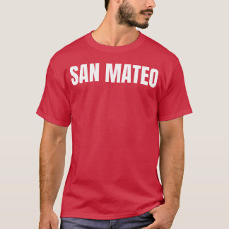 San Mateo City retro T Shirt