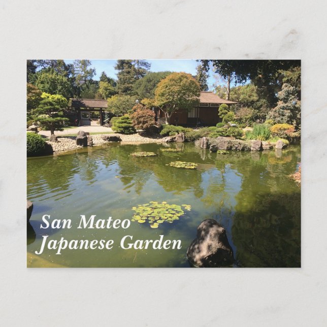 San Mateo japansk Garden Postcard Vykort (Framsida)