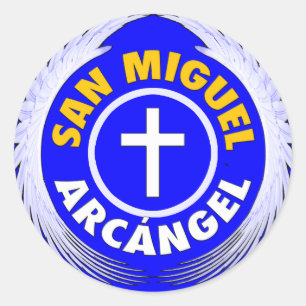 San Miguel Arcangel Runt Klistermärke