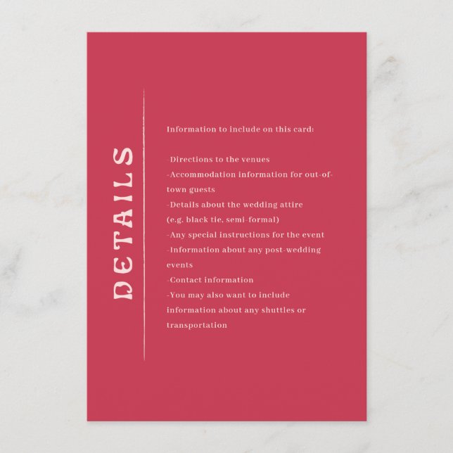 San Miguel Bröllop Tilläggskort (Framsida)