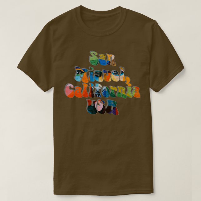 San Miguel California USA T Shirt (Design framsida)