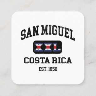 San Miguel, Costa Rica - XXL Athletic Fyrkantigt Visitkort