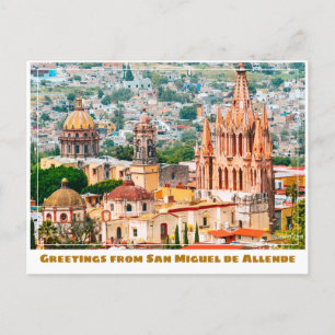 San Miguel de Allende Colorful Skyline Vykort