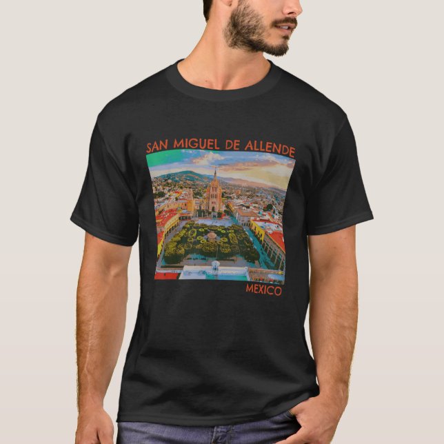 San Miguel De Allende Mexico Design T Shirt (Framsida)