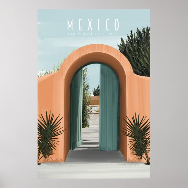 San Miguel de Allende Mexico Poster (Framsidan)