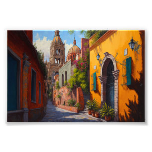 San Miguel de Allende, Mexiko Fototryck