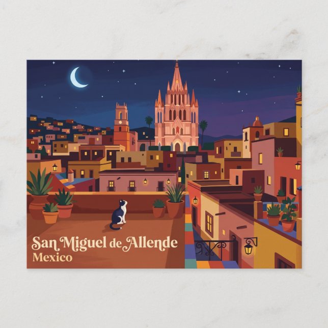 San Miguel de Allende Mexiko Vykort (Framsida)