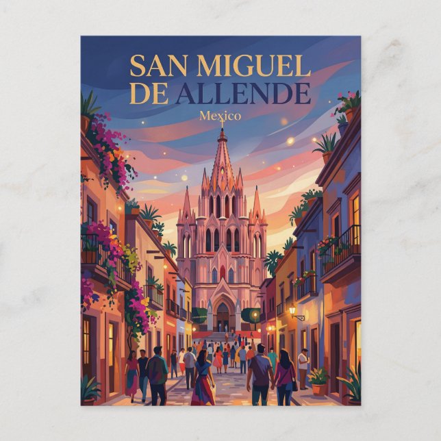 San Miguel de Allende Mexiko Vykort (Framsida)