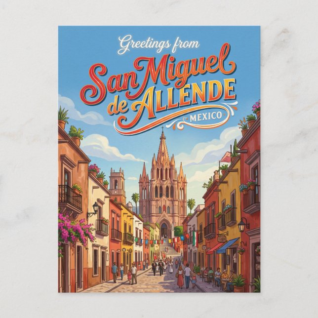 San Miguel de Allende, Mexiko Vykort (Framsida)