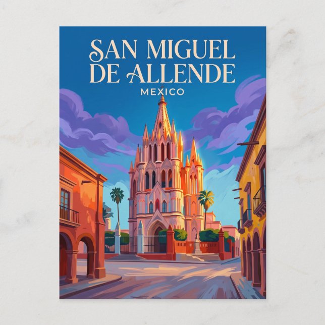 San Miguel de Allende Mexiko Vykort (Framsida)