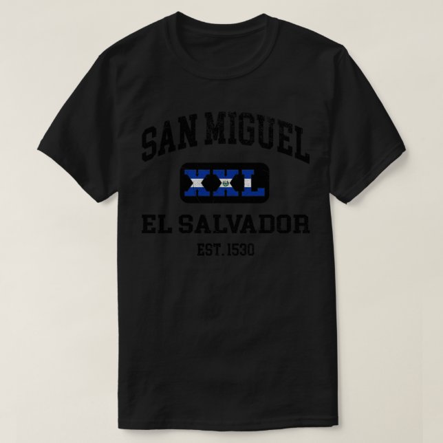 San Miguel El Salvador XXL Athletic design T Shirt (Design framsida)