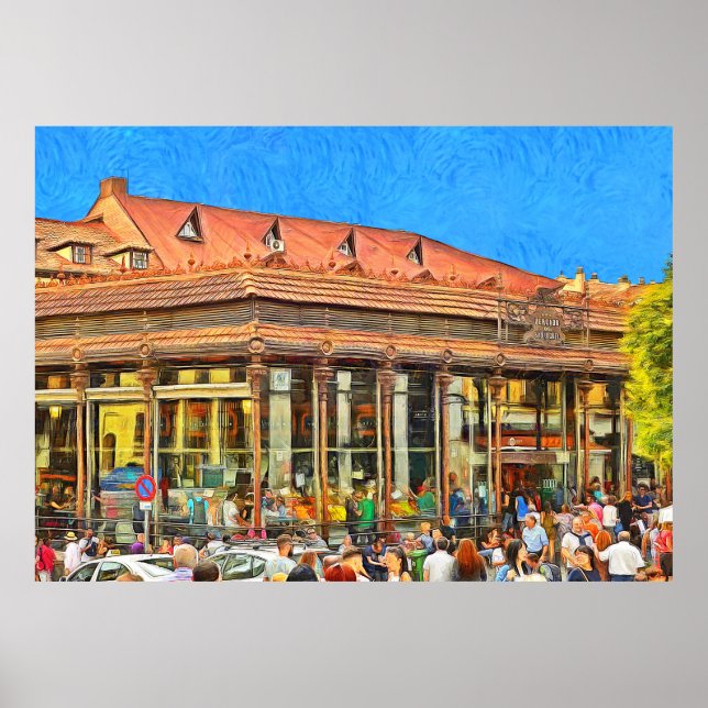 San Miguel i Madrid. Poster (Framsidan)