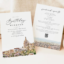 SAN MIGUEL MEXICO Travel Birthday Itinerary Inbjudningar