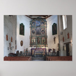 San Miguel Uppdrag Altar, Santa Fe Poster