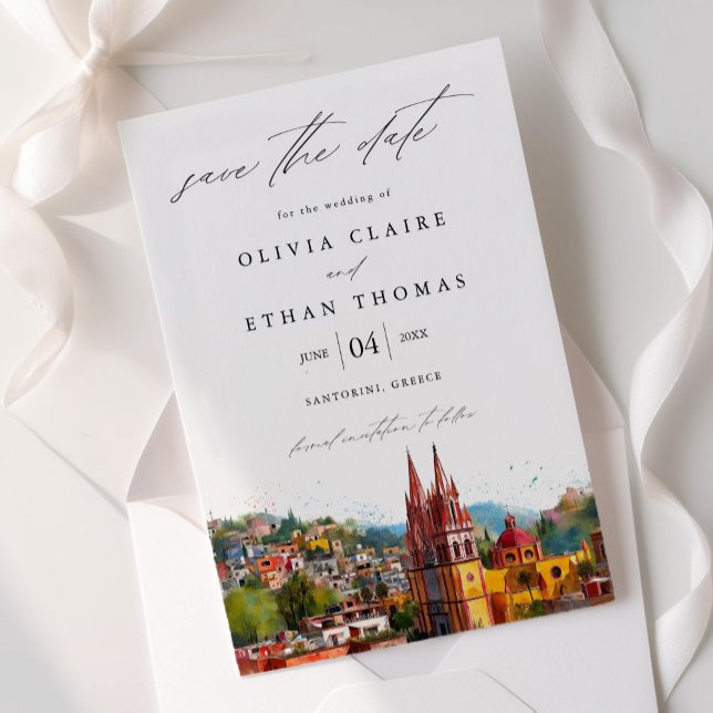 San Miguel Watercolor Destination Wedding Spara Datumet (Skapare uppladdad)
