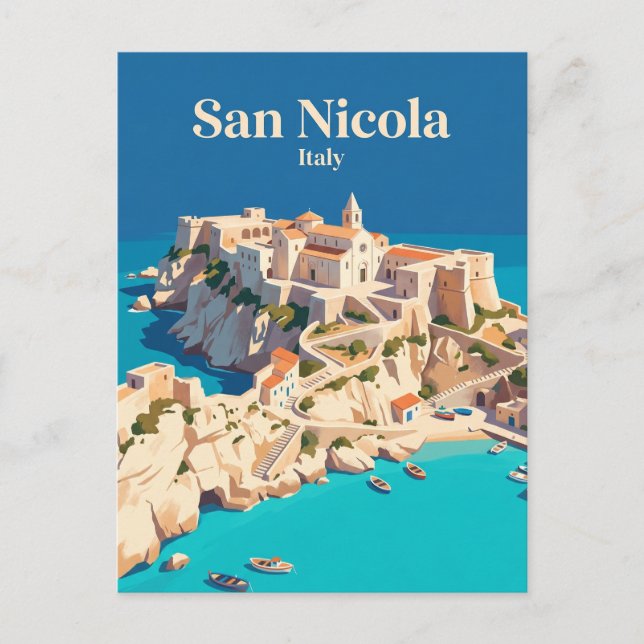 San Nicola Italien Vykort (Framsida)