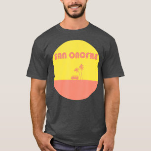 San Onofre California Throwback Surfing Van T Shirt