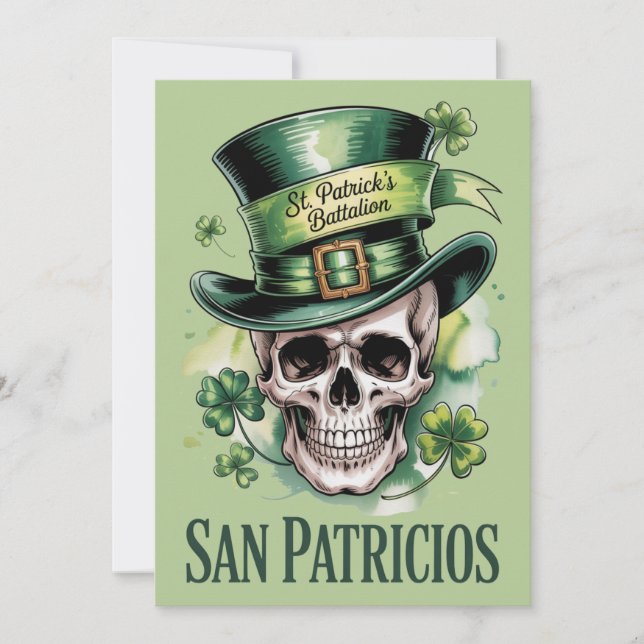 San Patricios S:t Patriks bataljon-kort Julkort (Framsida)