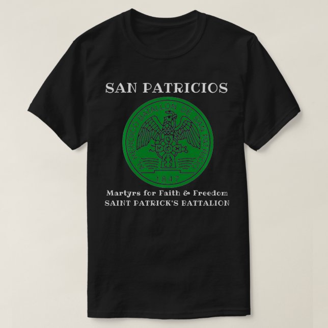 San Patricios Saint patrick Battalion T Shirt (Design framsida)