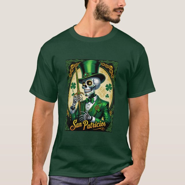  San Patricios St. Patricks Day Rebellion T Shirt (Framsida)