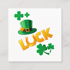 SAN PATRICKS DAG FYRKANTIGT VISITKORT