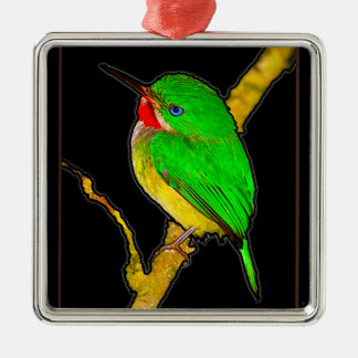 San Pedrito Puerto Rican Bird Julgransprydnad Metall