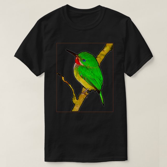San Pedrito Puerto Rican Bird T Shirt (Design framsida)