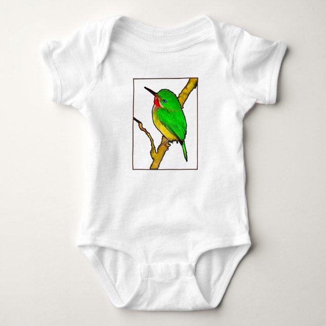 San Pedrito Puerto Rican Bird T Shirt (Framsida)