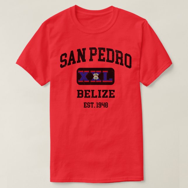 San Pedro Belize XXL Athletic design T Shirt (Design framsida)