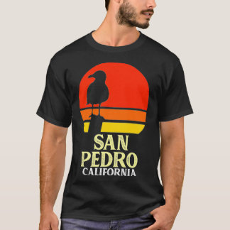 San Pedro California Beach Fiskmås Premium T Shirt