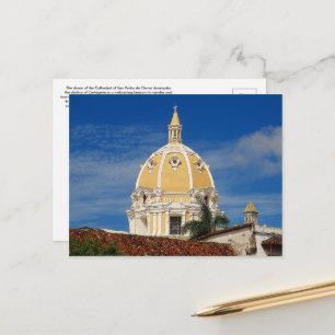 San Pedro Cathedral Cartagena Travel Postcard Vykort